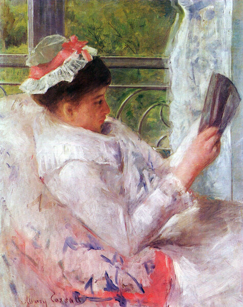 Reading Mrs. (Lydia Cassat) by Cassat by Cassatt